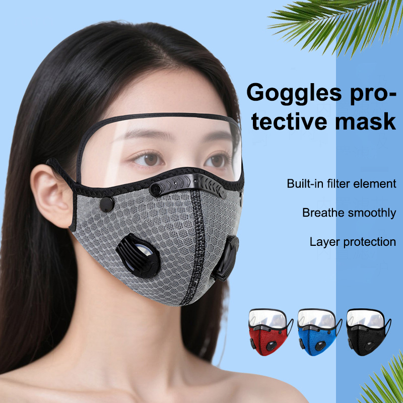 Anti Pollution Mask - 필터 고글이 있는 새로운 사이클링 페이스
