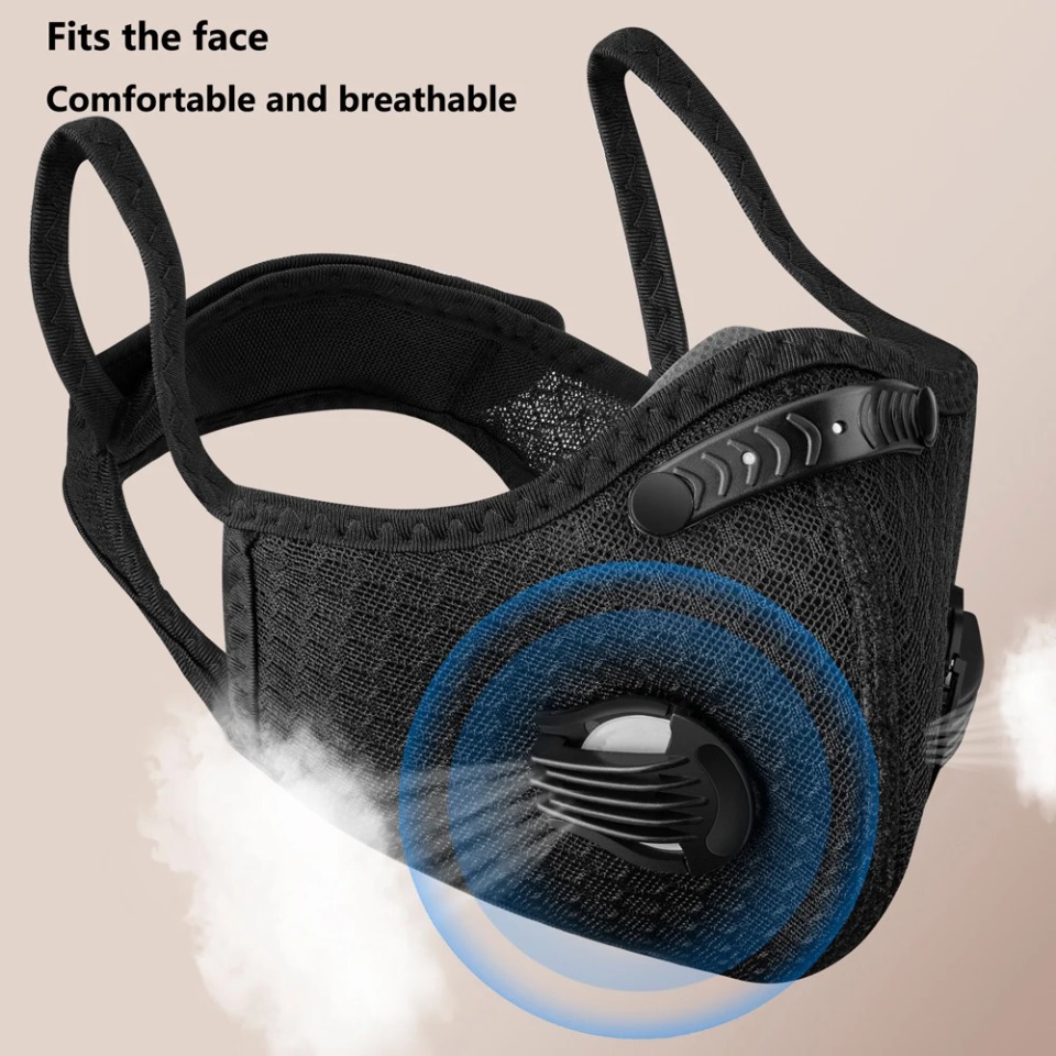 Anti Pollution Mask - 활성탄 필터 마스크가 포함된 1PCS 사이클링