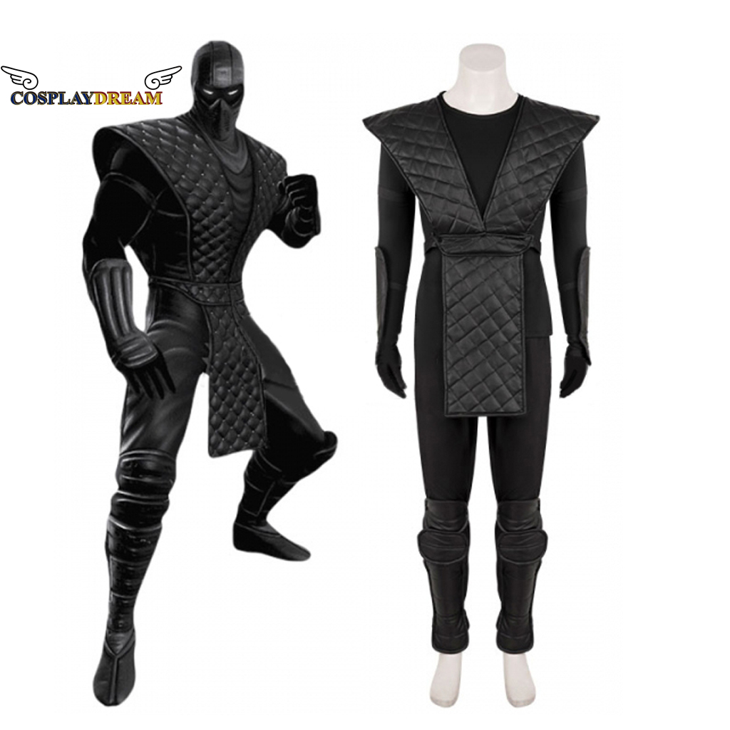 Black Face Mask Pack - Mortal Kombat Noob Saibot 코스프레 의상,