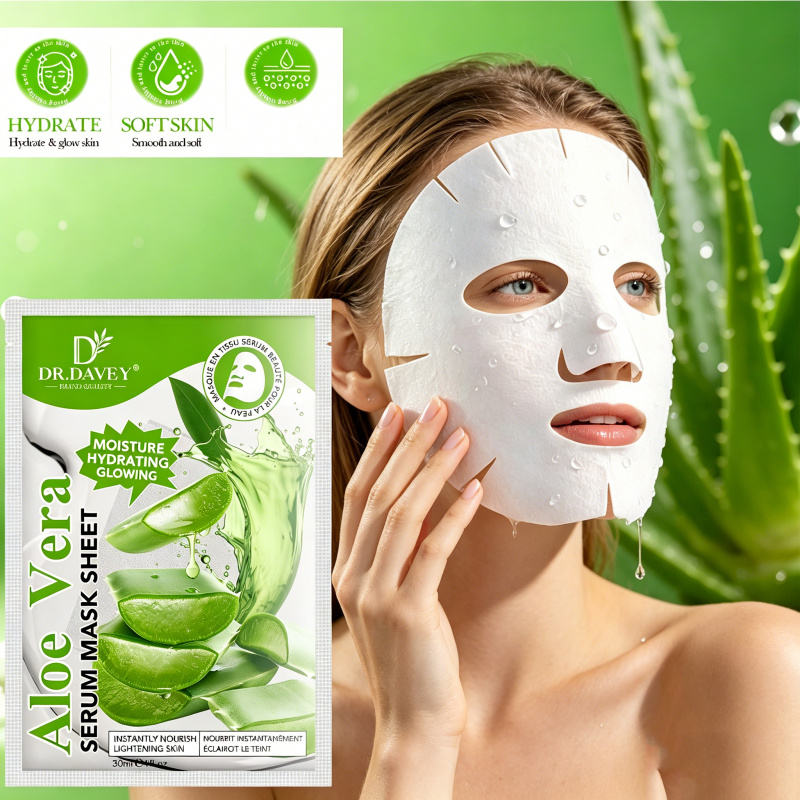 알로에 베라 세럼 페이셜 마스크 시트 피부 케어 보습  - Face Mask Storage Box 리뷰 및 가격