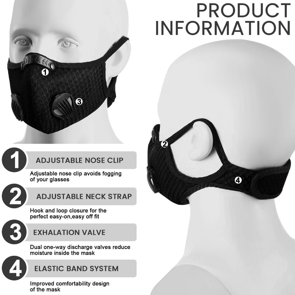 통기성 있는 인체공학적 먼지 마스크 조정 가능한 방진  - Anti Pollution Mask 리뷰 및 가격