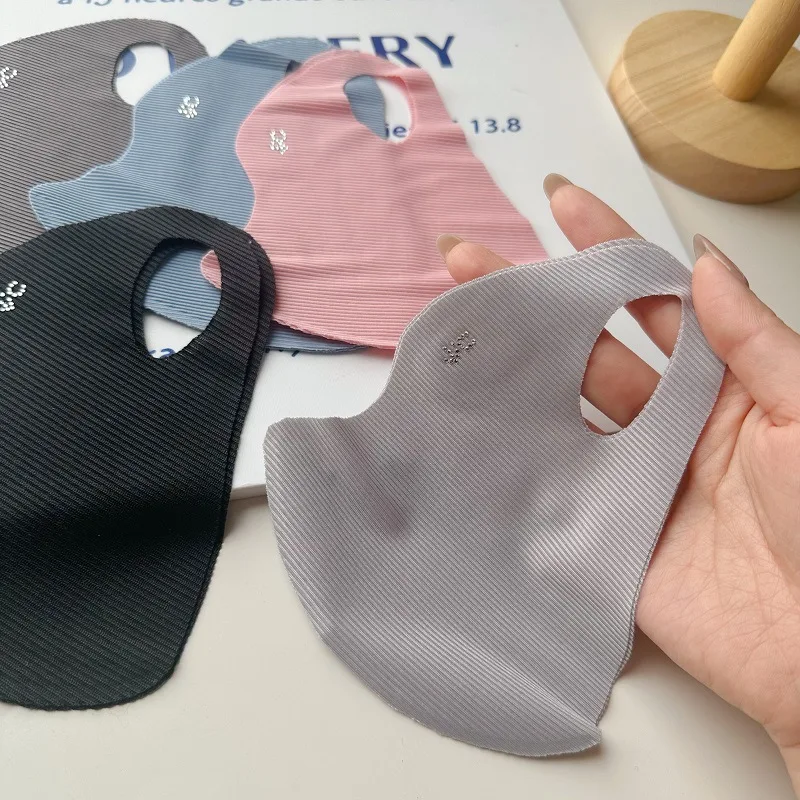 5색 스레드 아이스 실크 마스크 여성용 솔리드 컬러 통 - Cloth Face Mask Washable 리뷰 및 가격