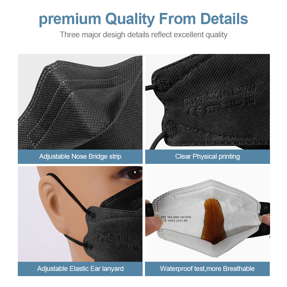 성인용 물고기 모양 인증 KN95 FFP2 마스크 4겹 - Kn95 Respirator Mask 리뷰 및 가격