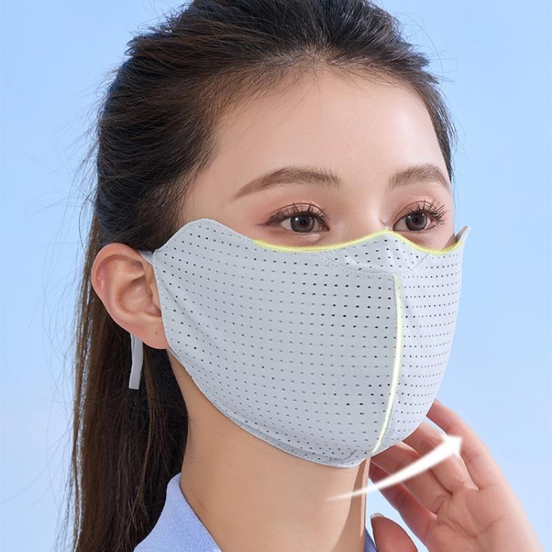 자외선 차단 아이스 실크 마스크 통기성 세탁 가능 단색 - Sports Mask Breathable 리뷰 및 가격