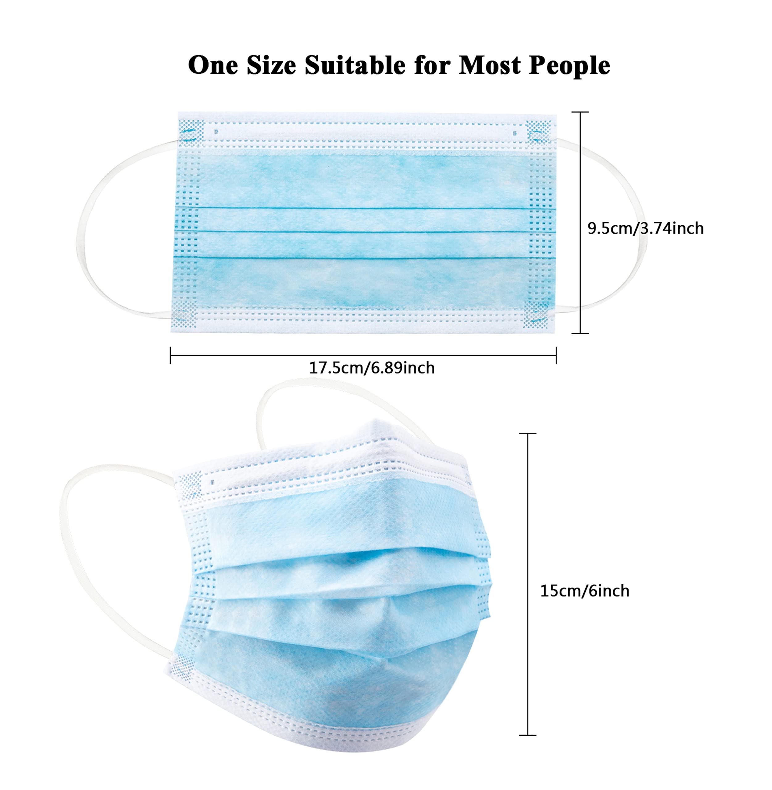 50/100 PCS 박스 블루 페이스 마스크 일회용 페 - Disposable Mask Blue 리뷰 및 가격