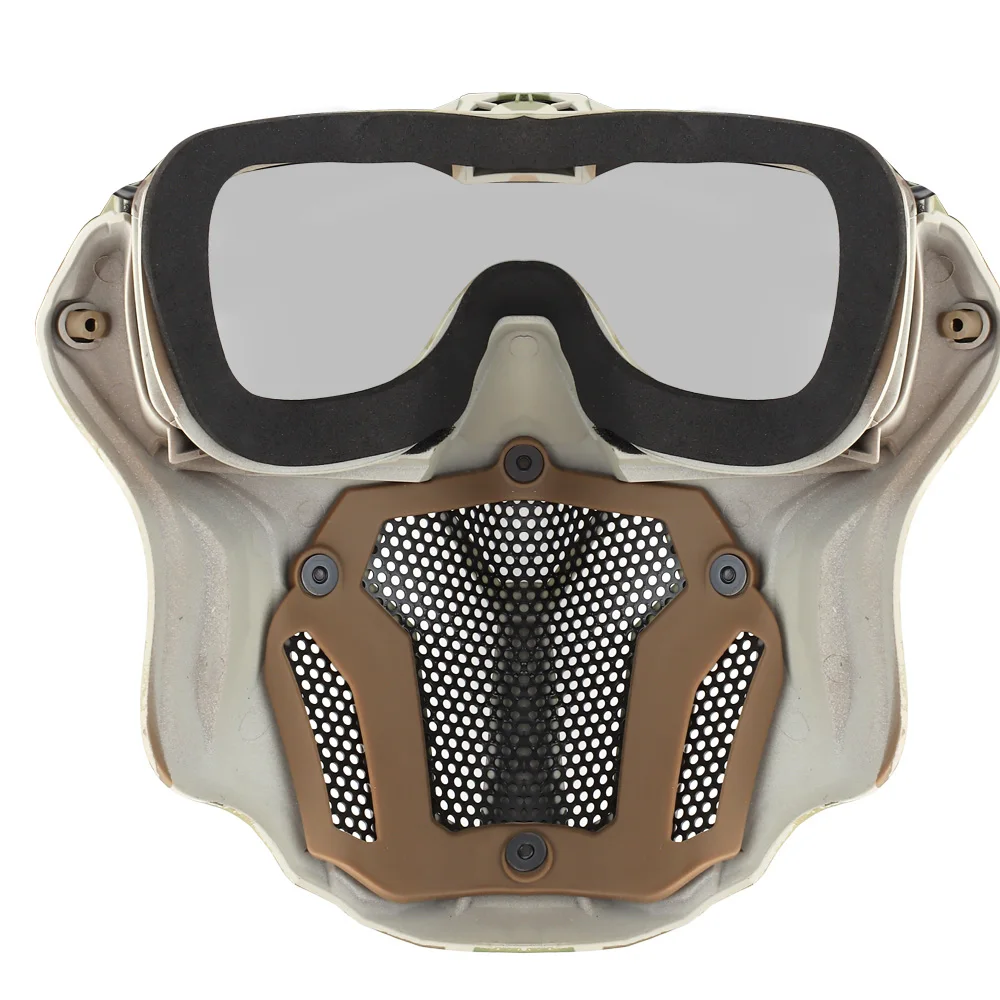 팬이있는 전술 Airsoft 페인트 볼 페이스 마스크  - Anti Pollution Mask 리뷰 및 가격