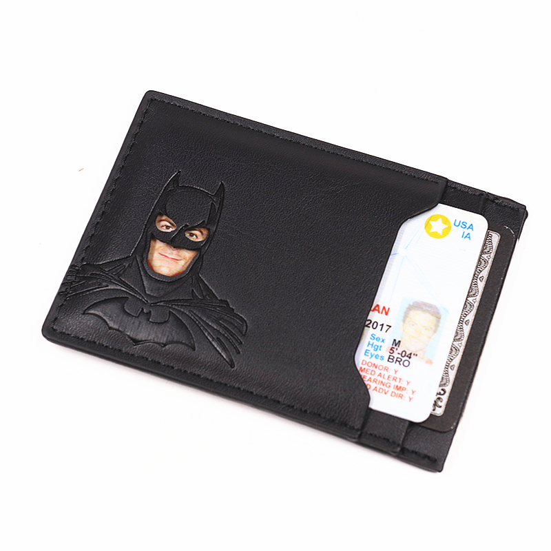 남성용 배트맨 ID 지갑 가죽 슬림 카드 홀더 케이스  - Face Mask Storage Box 리뷰 및 가격