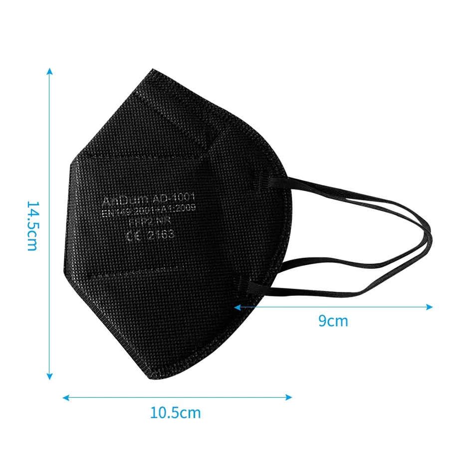 5PCS FFP2 마스크 CE 승인 필터링 하프 페이스 - Anti Pollution Mask 리뷰 및 가격