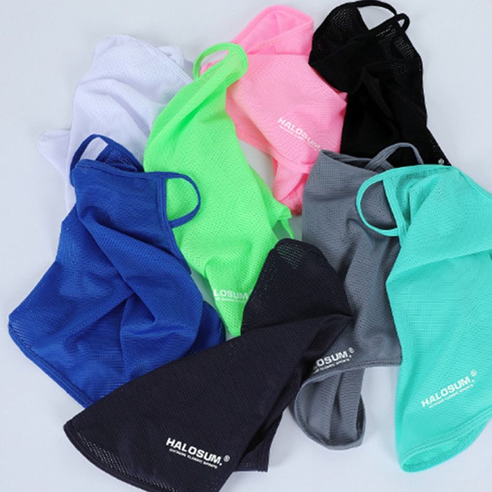 여름 얼음 실크 태양 보호 자전거 마스크 전체 얼굴 마 - Sports Mask Breathable 리뷰 및 가격